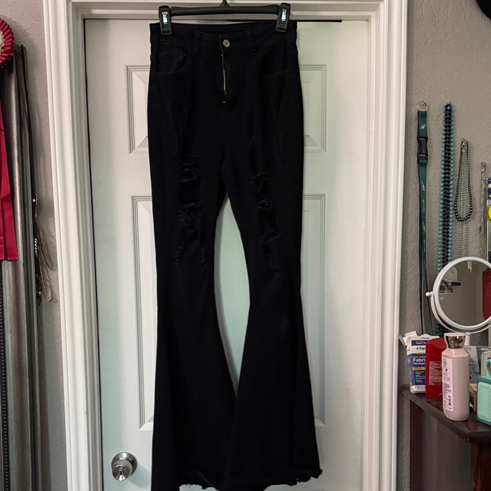 Black Flared Women's Pants